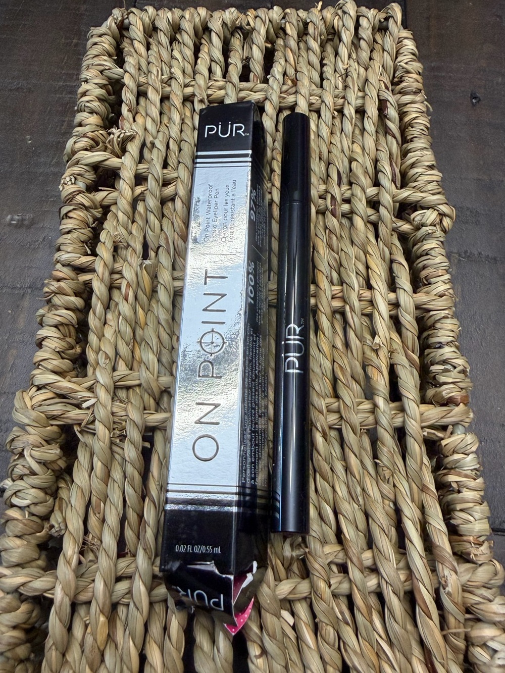 PÜR On Point Waterproof Liquid Eyeliner Pen Bold Black Matte 0.55 mL NIB
